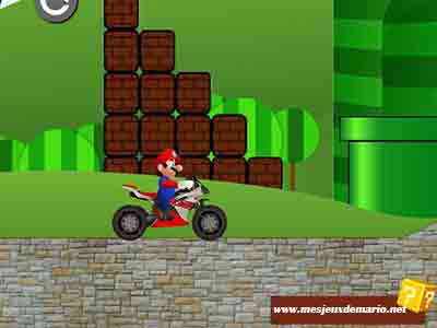 Mario et sa moto de course
